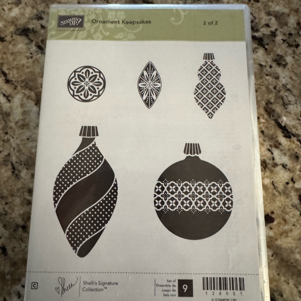 Stampin' Up! Ornament Keepsakes Stamp Set - Black and White